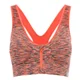 Myprotein Women's Medium Support Zip Front Sports Bra - Orange Marl