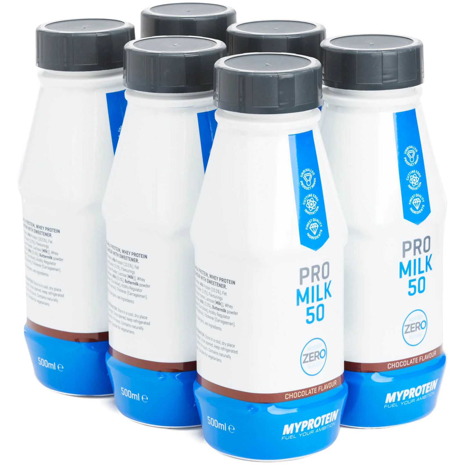 Baltyminis kokteilis „Protein Shake Zero“ - 6 x 500ml - Šokolado vaizdas 1