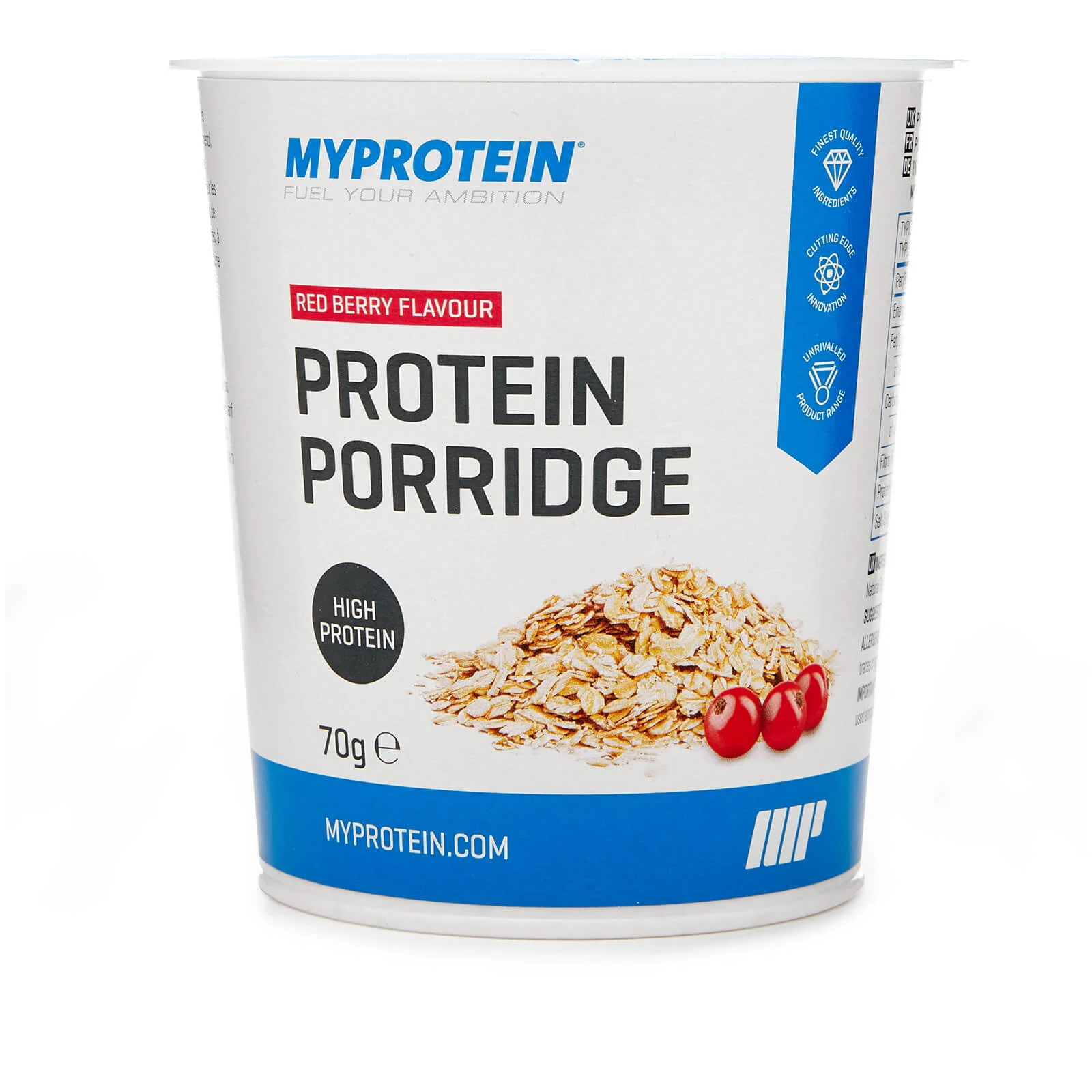 Baltyminė košė indelyje „Protein Porridge Pot“ (mėginys) - 70g - Bruknių vaizdas 1