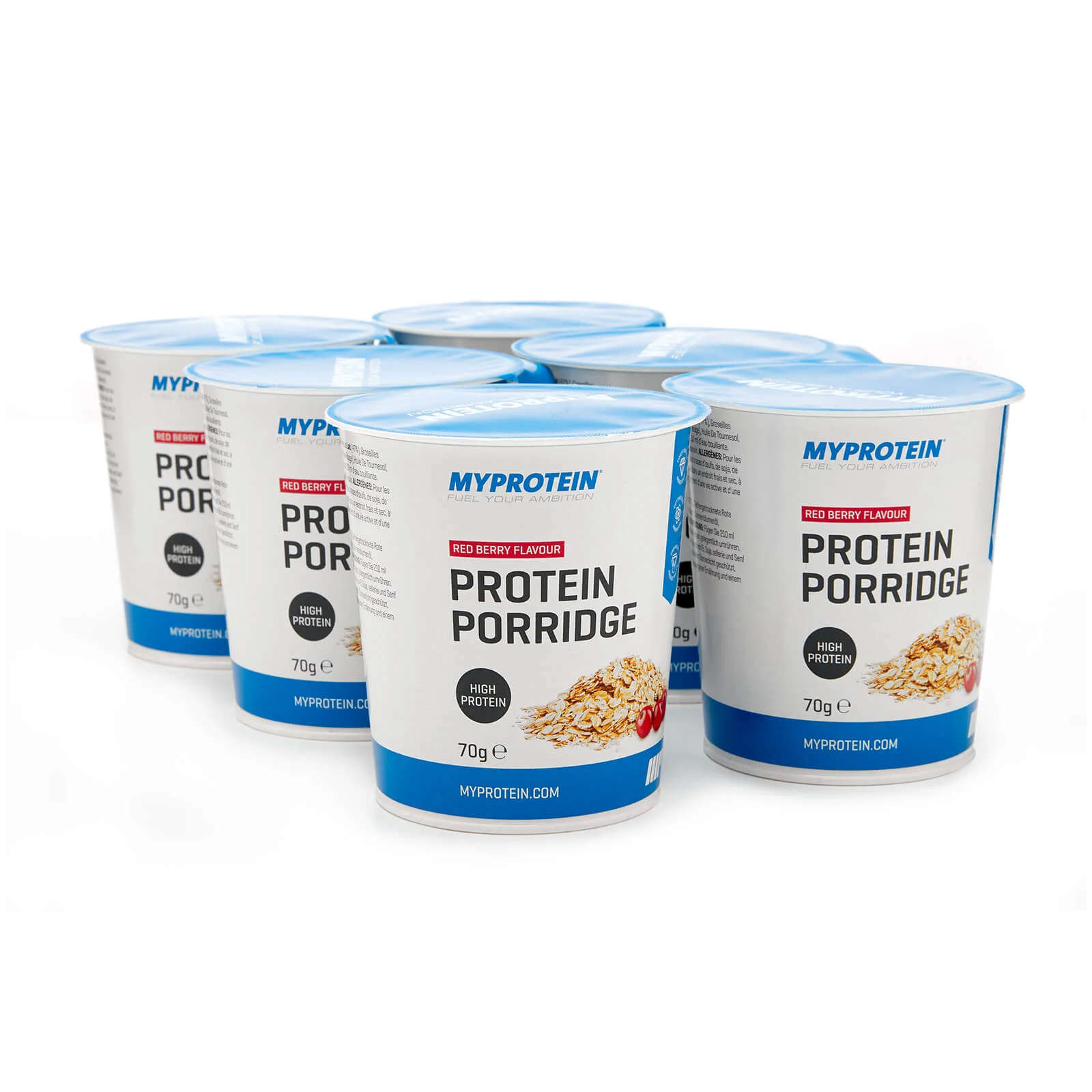 Baltyminė košė indelyje „Protein Porridge Pots“ - 6 x 70g - Bruknių vaizdas 1
