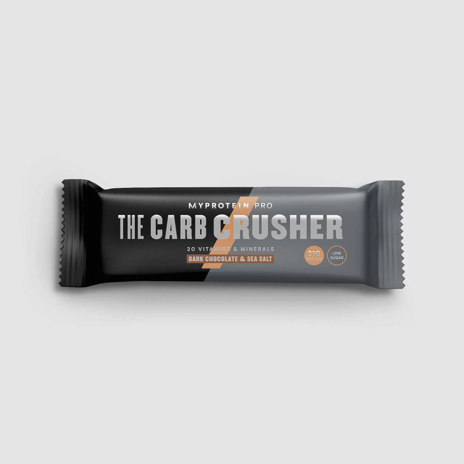 Batonėlis „THE Carb Crusher“ (mėginys) - 60g - Juodo šokolado ir jūros druskos vaizdas 1