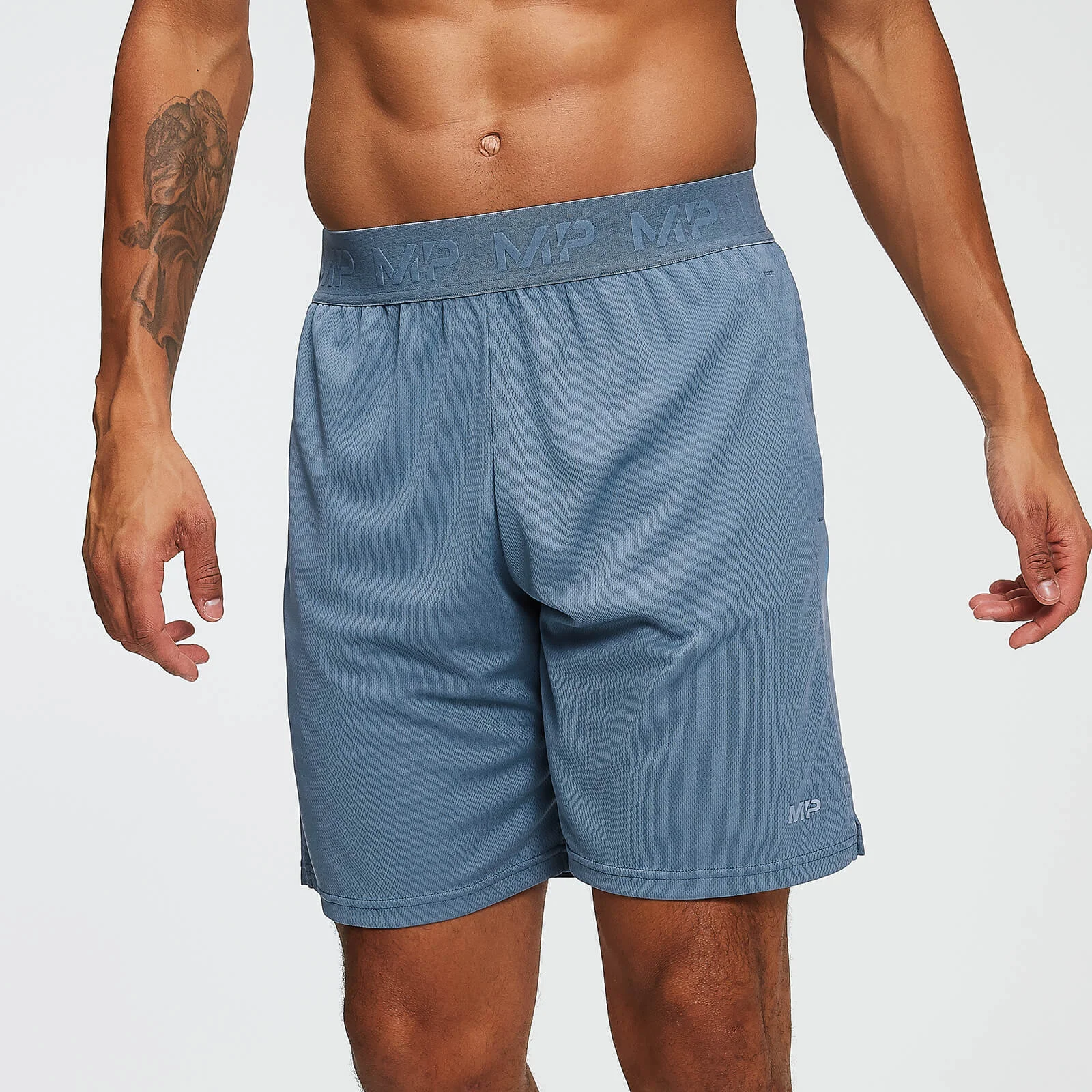 MP Men's Essentials Training Shorts - Washed Blue - XS vaizdas 1