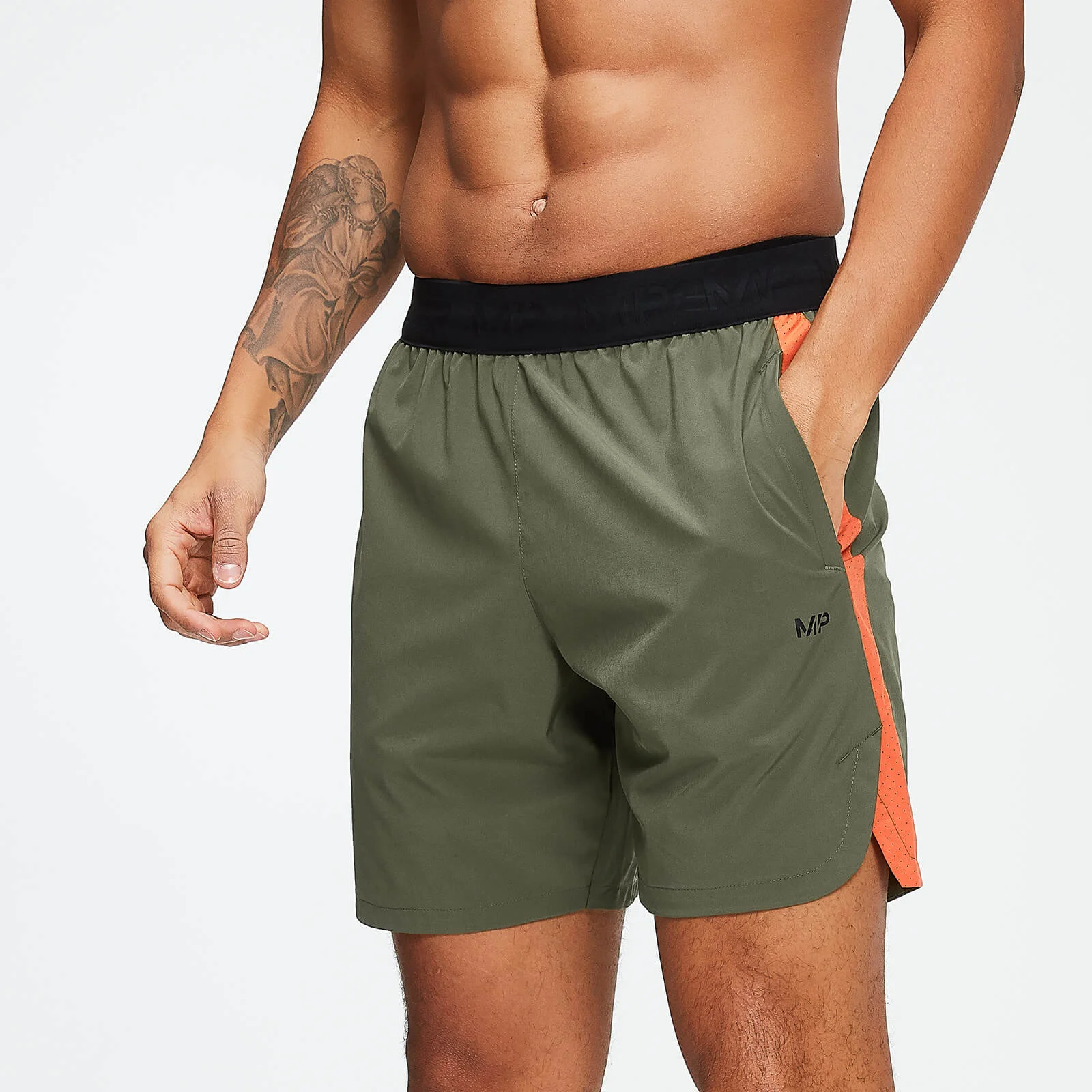MP Men's Training Shorts - Army Green - XS vaizdas 1