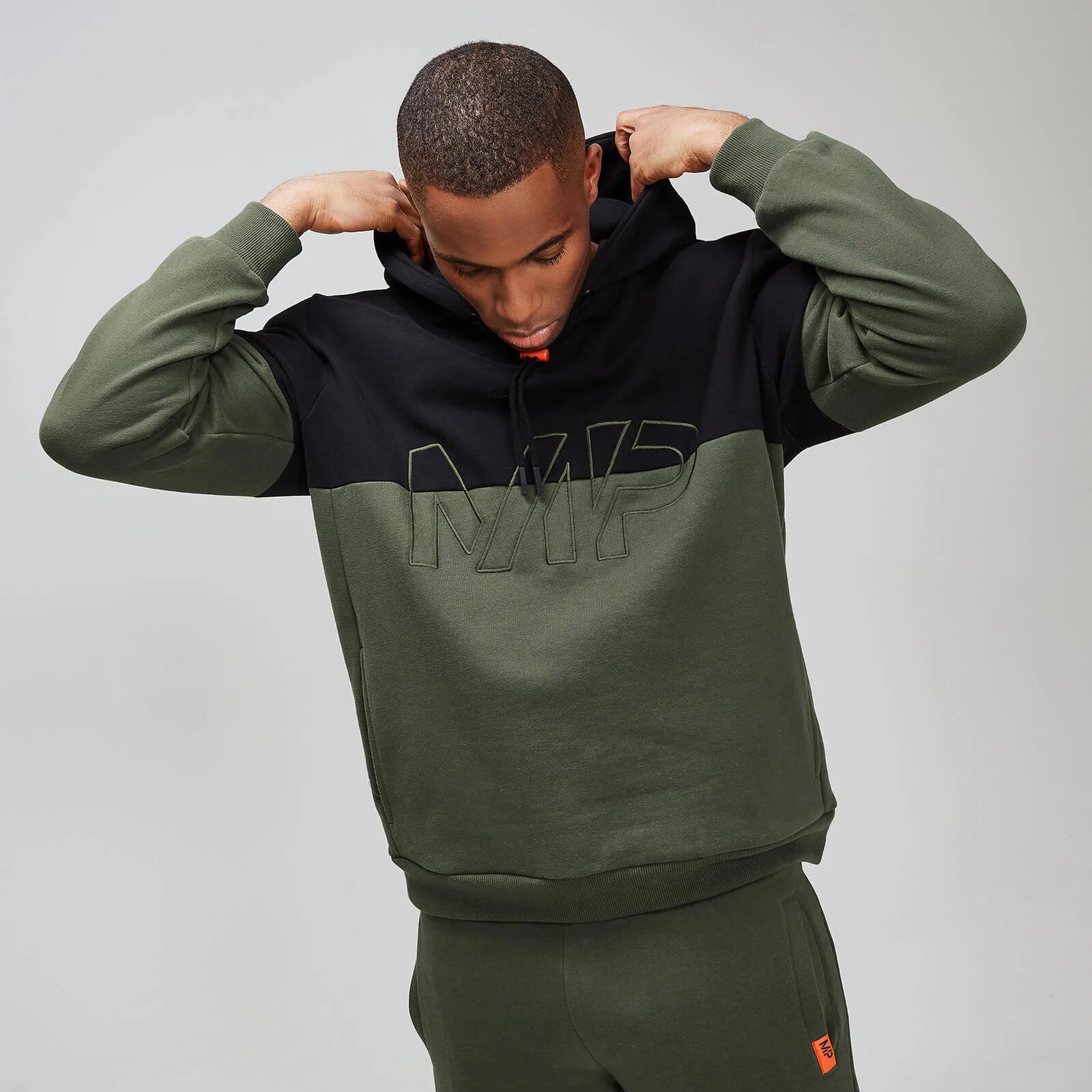 MP Rest Day Men's Split Overhead Hoodie - Army Green - XS vaizdas 1
