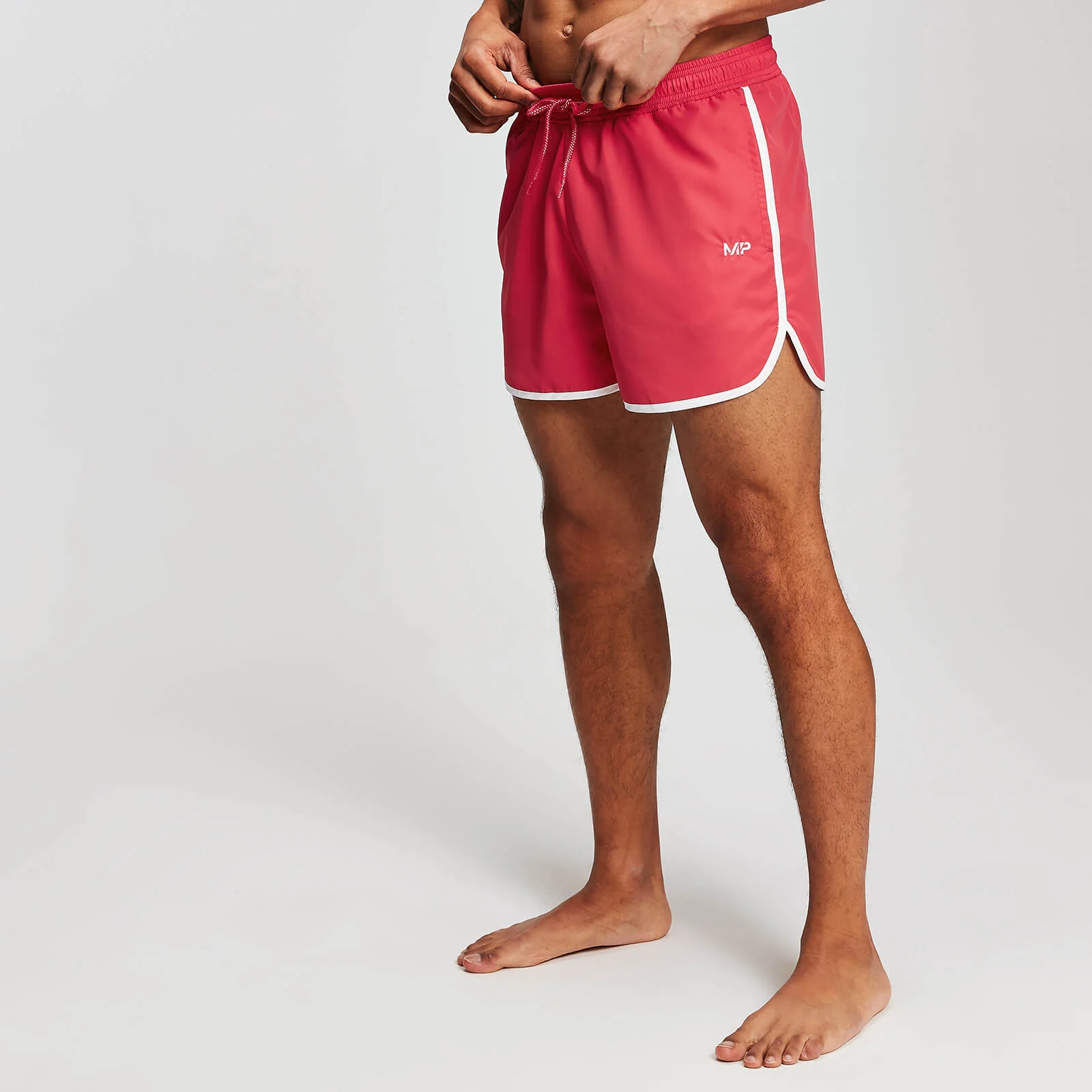 MP Men's Contrast Binding Swim Shorts - Brake Light - XS vaizdas 1