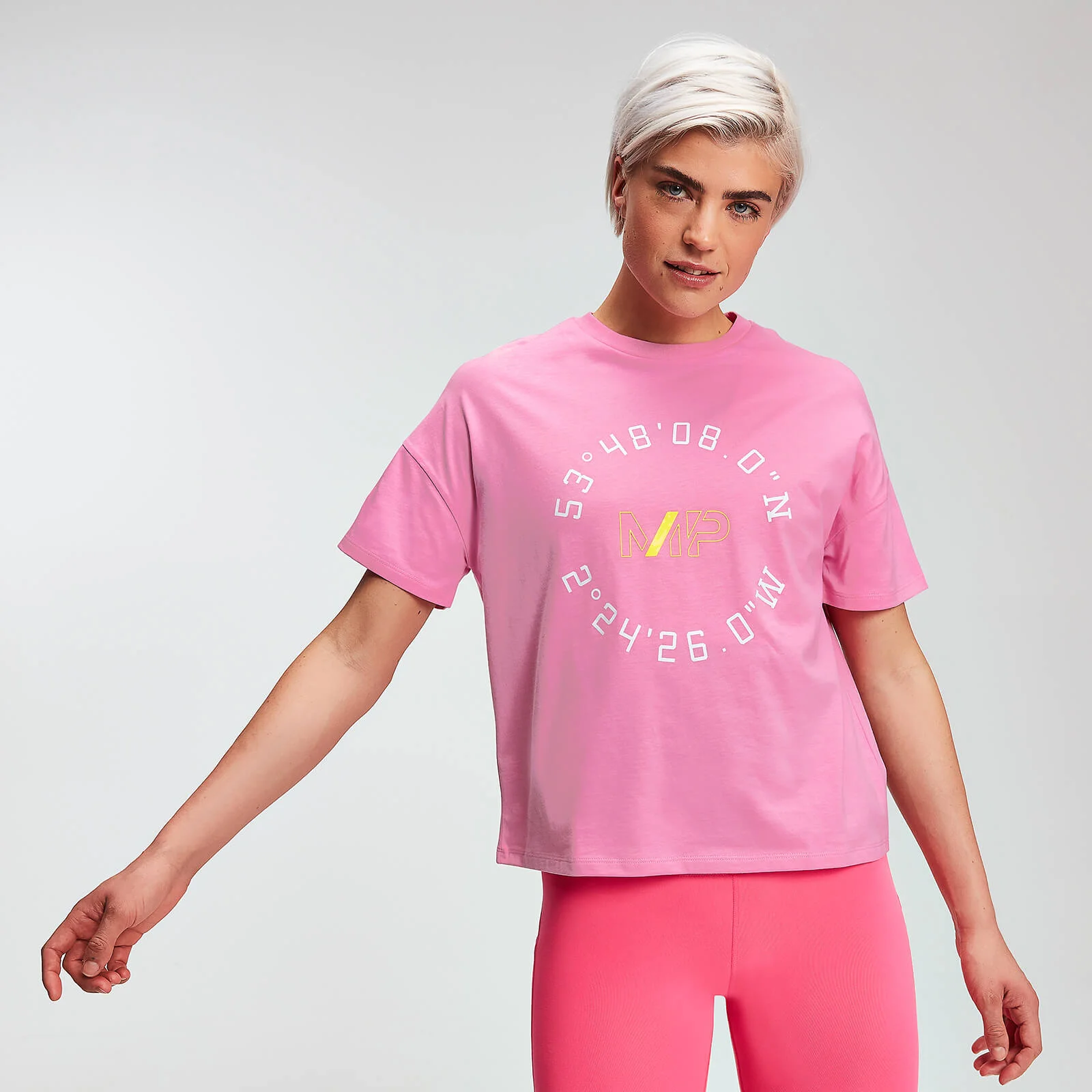 MP Women's Power Graphic T-Shirt - Candy - XS vaizdas 1