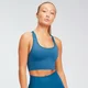 MP moteriška besiūlė sportinė „Shape Ultra“ liemenėlė kryžminiais dirželiais - Pilot Blue