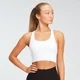MP moteriška besiūlė sportinė „Shape Ultra“ liemenėlė kryžminiais dirželiais - Balta