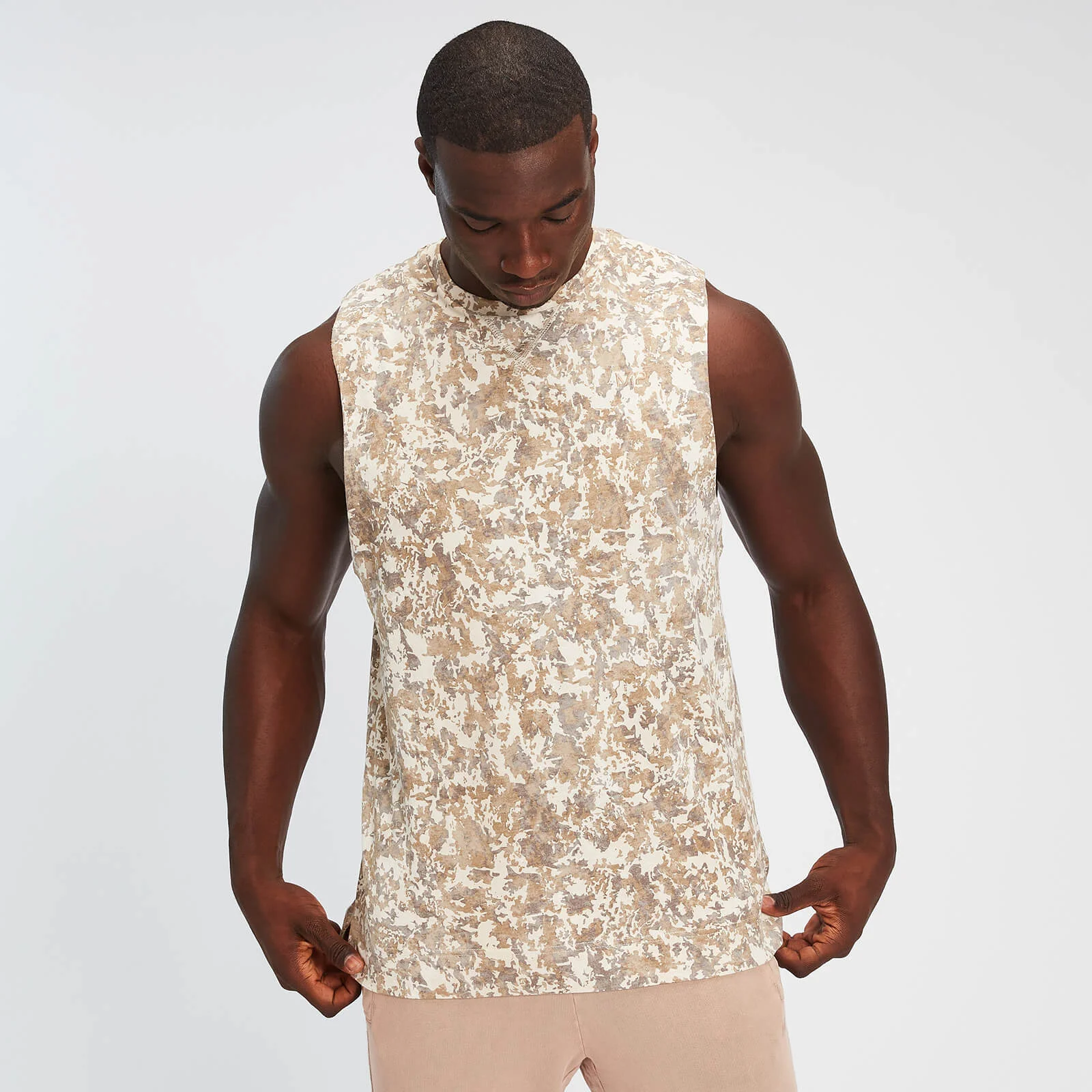 MP vyriški berankoviai sportiniai „Raw“ marškinėliai - Camo - XS vaizdas 1