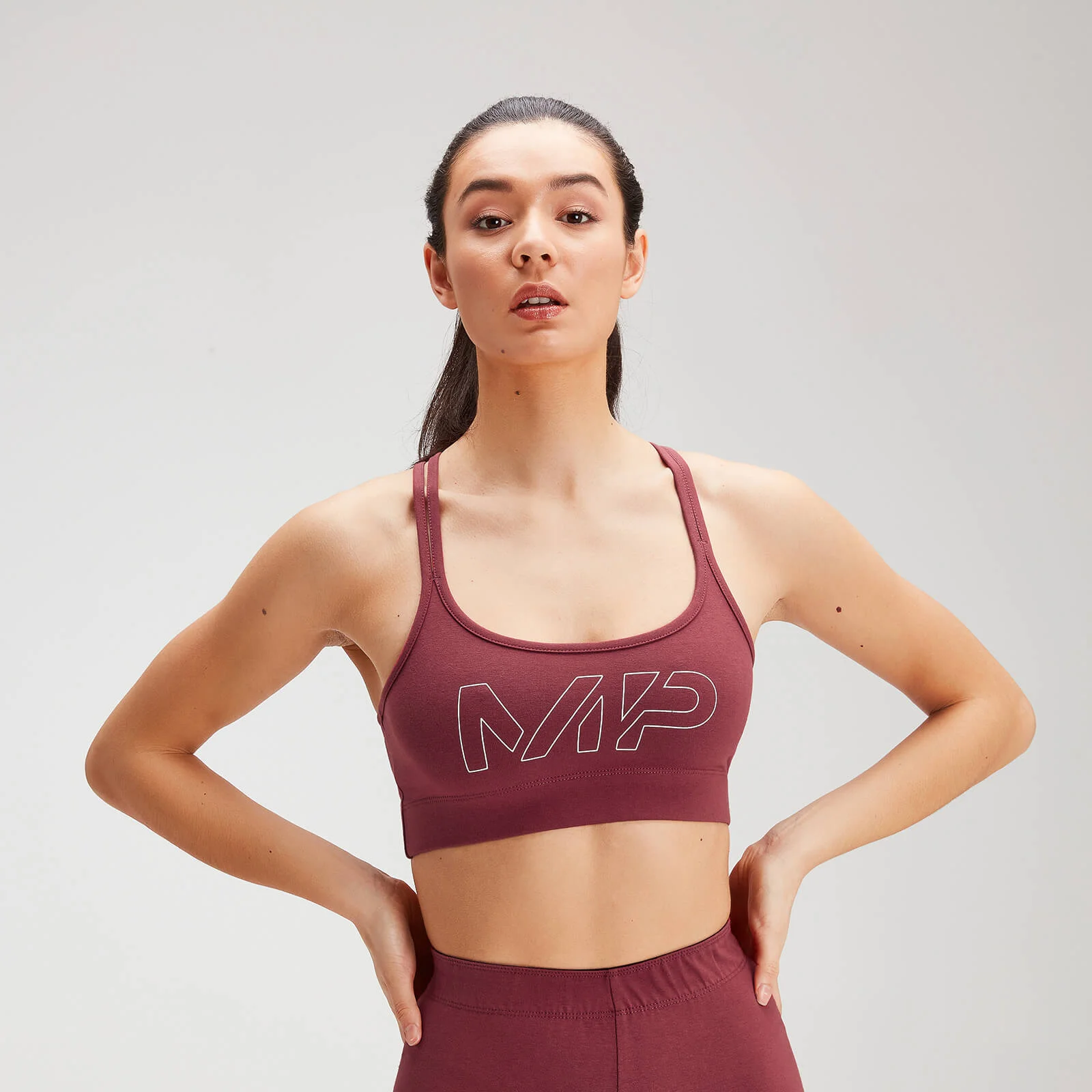 MP Moterų sportinė liemenėlė "Originals" - Claret - XXS vaizdas 1