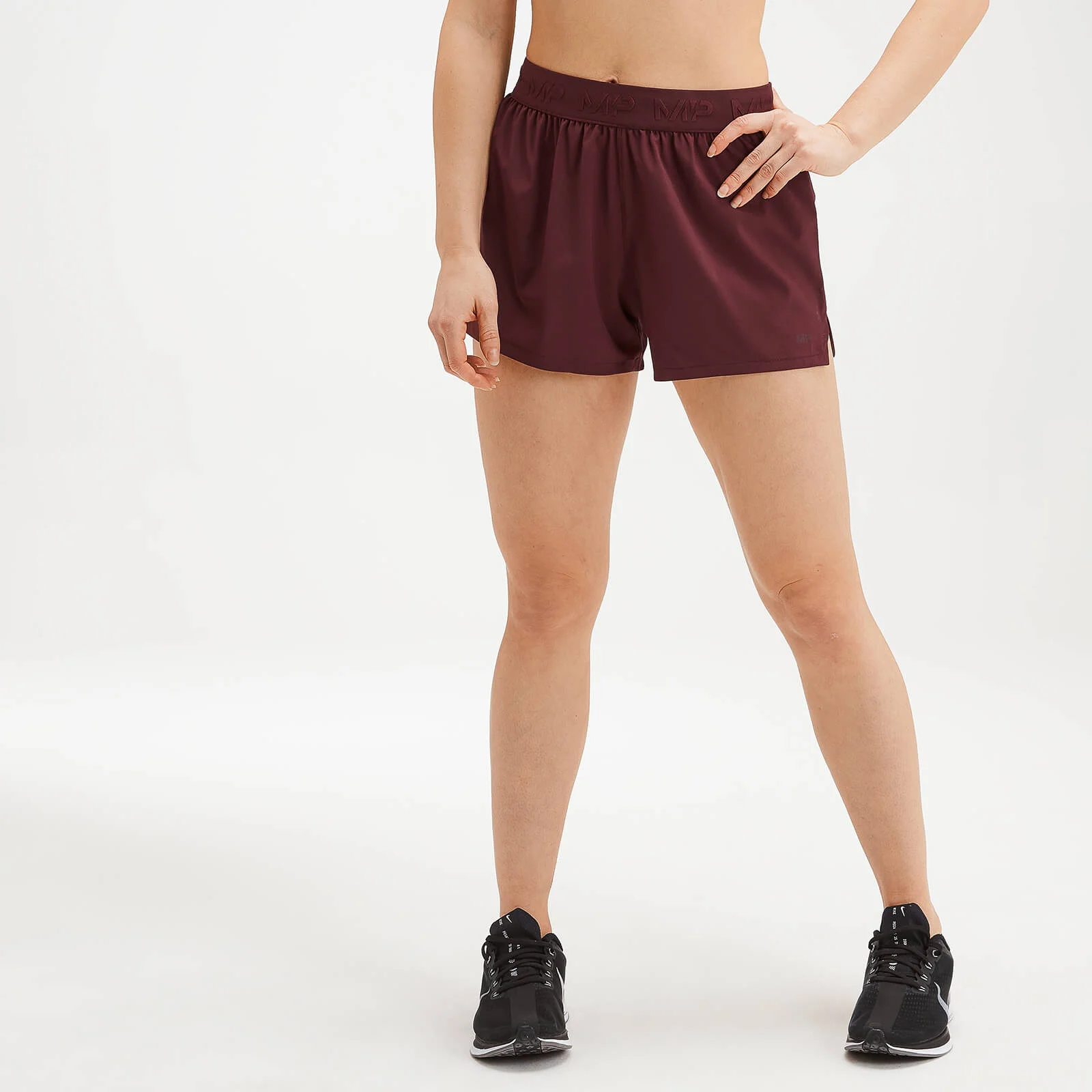 MP Women's Training Energy Shorts - Washed Oxblood - XXS vaizdas 1