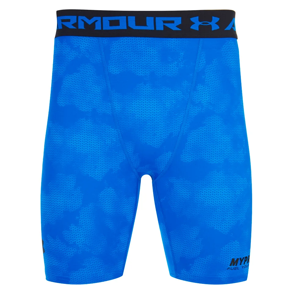 Under Armour Men's Heat Gear Compression Shorts - Blue vaizdas 1
