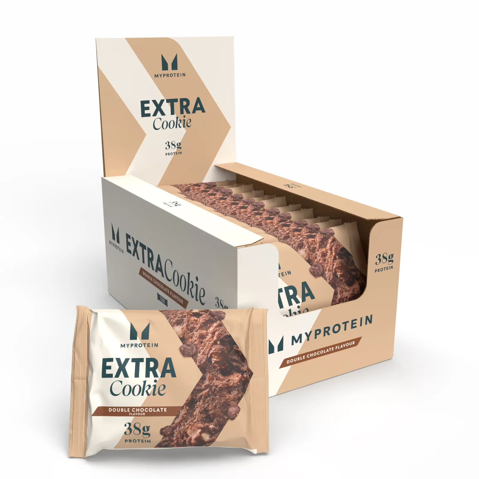 Baltyminis sausainis „Protein Cookie“ - 12 x 75g - Šokoladinių sausainių su šokolado gabaliukais vaizdas 1