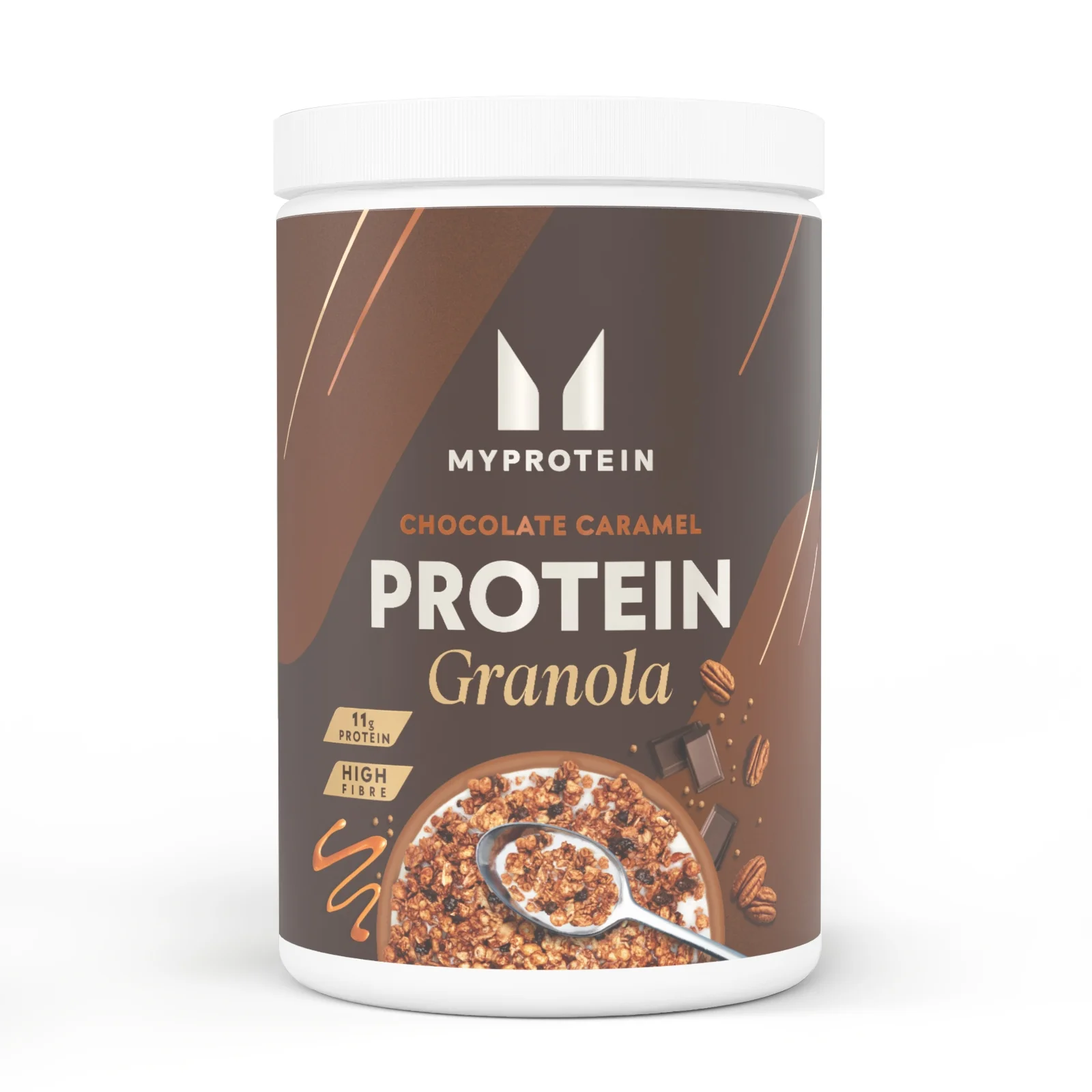 Baltyminiai dribsniai „Protein Granola“ - Šokolado ir karamelės vaizdas 1
