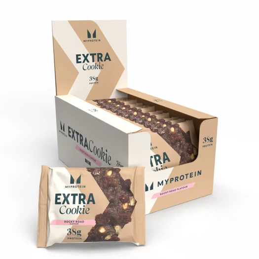 Baltyminis sausainis „Protein Cookie“ - 12 x 75g - „Rocky Road“