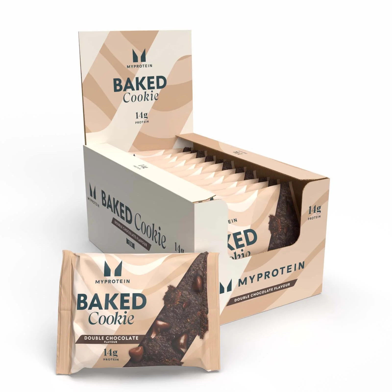 Baltyminis sausainis „Baked Protein Cookie“  - 12 x 75g - Šokolado vaizdas 1