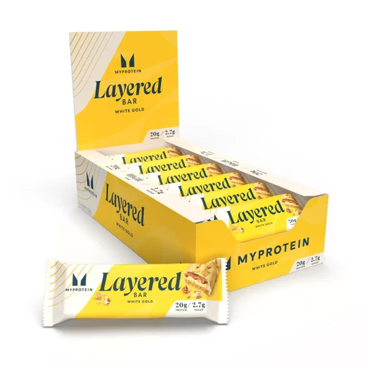 6 sluoksnių baltyminiai batonėliai - 12 x 60g - White Gold