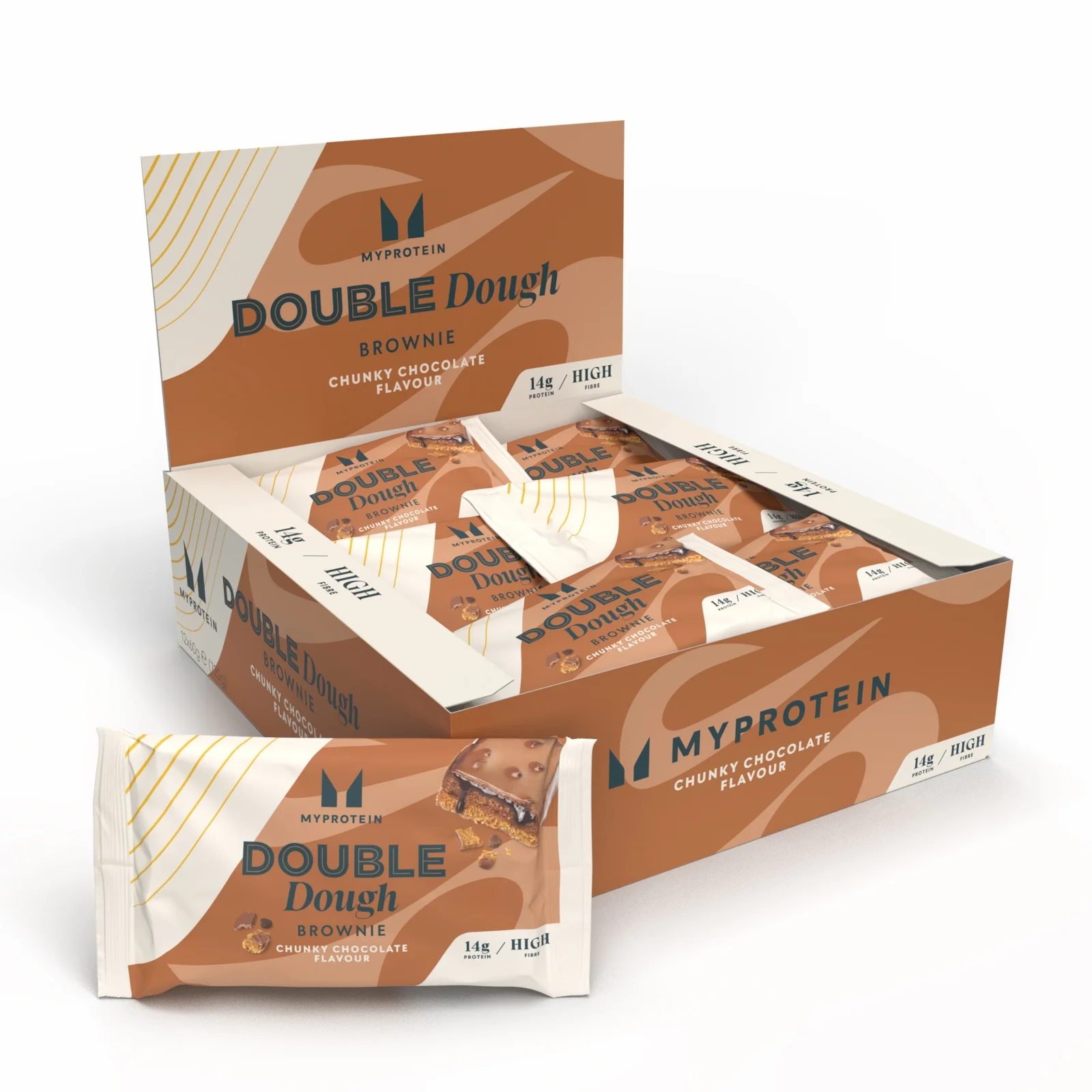 „Double Dough“ batonėlis - 12 x 60g - Chunky Chocolate vaizdas 1