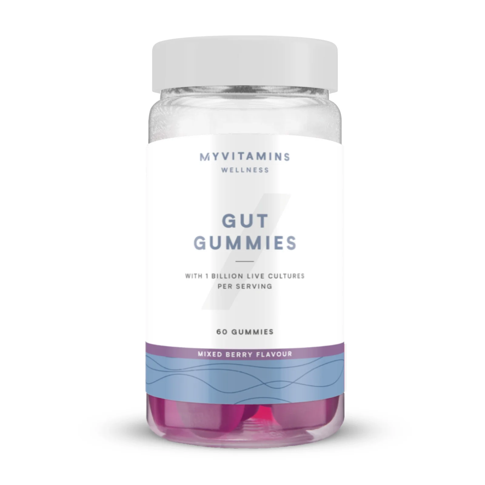 Žarnyno guminukai - 60gummies - Uogų mišinio vaizdas 1