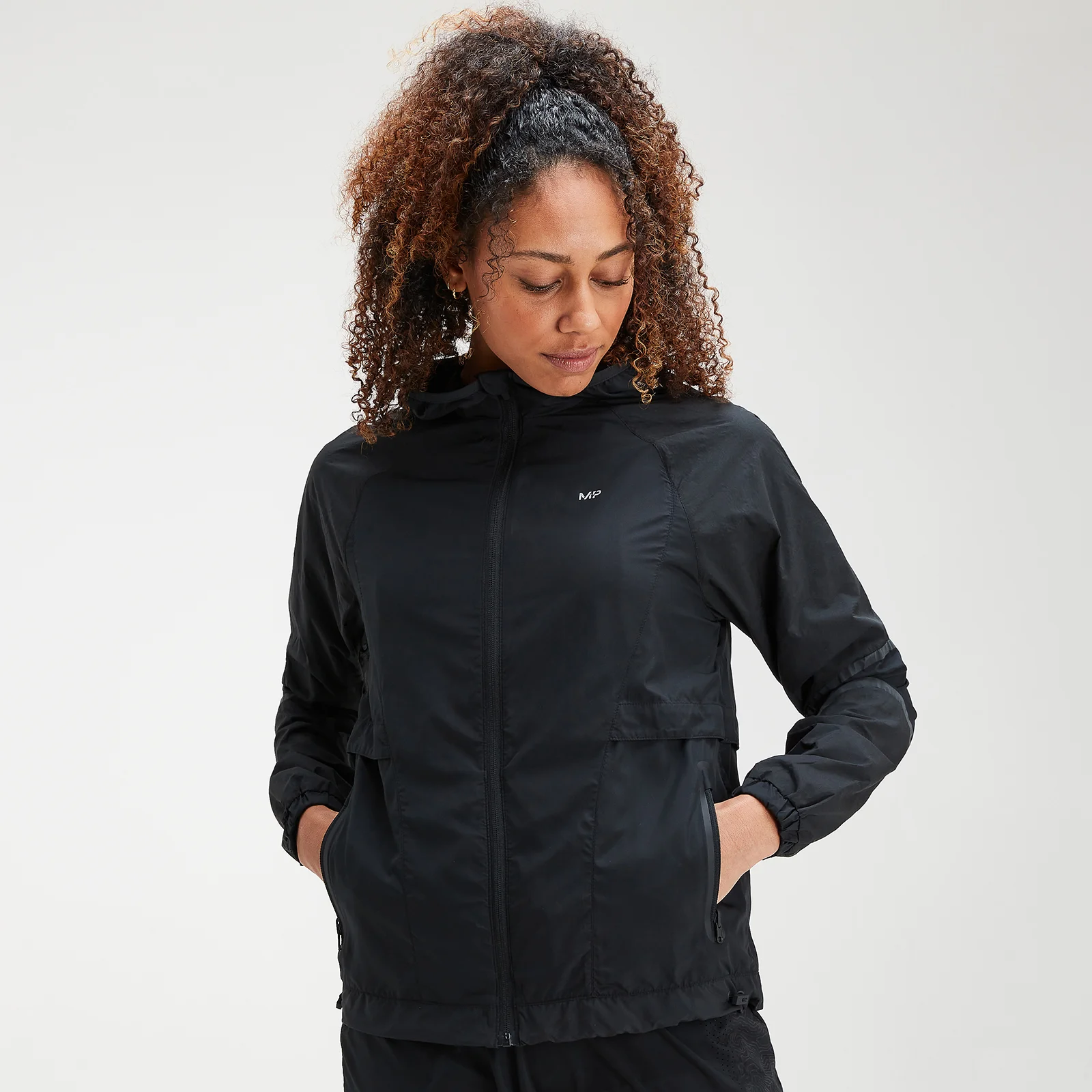 MP Women's Velocity Running Jacket- Black - XXS vaizdas 1