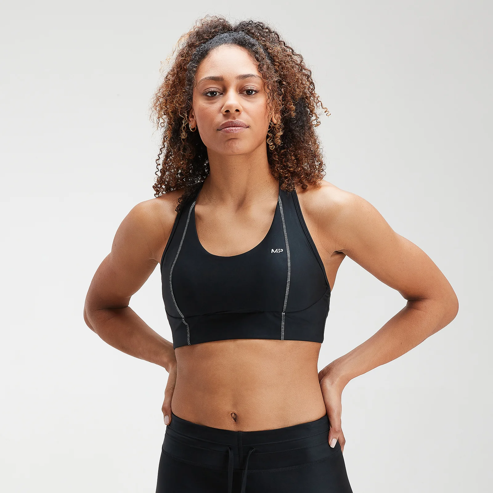 MP Women's Velocity Sports Bra- Black - XS vaizdas 1