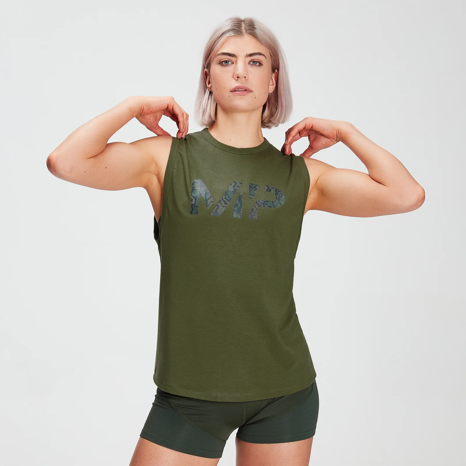 MP Women's drirelease® Drop Armhole Tank- Leaf Green - XS vaizdas 1