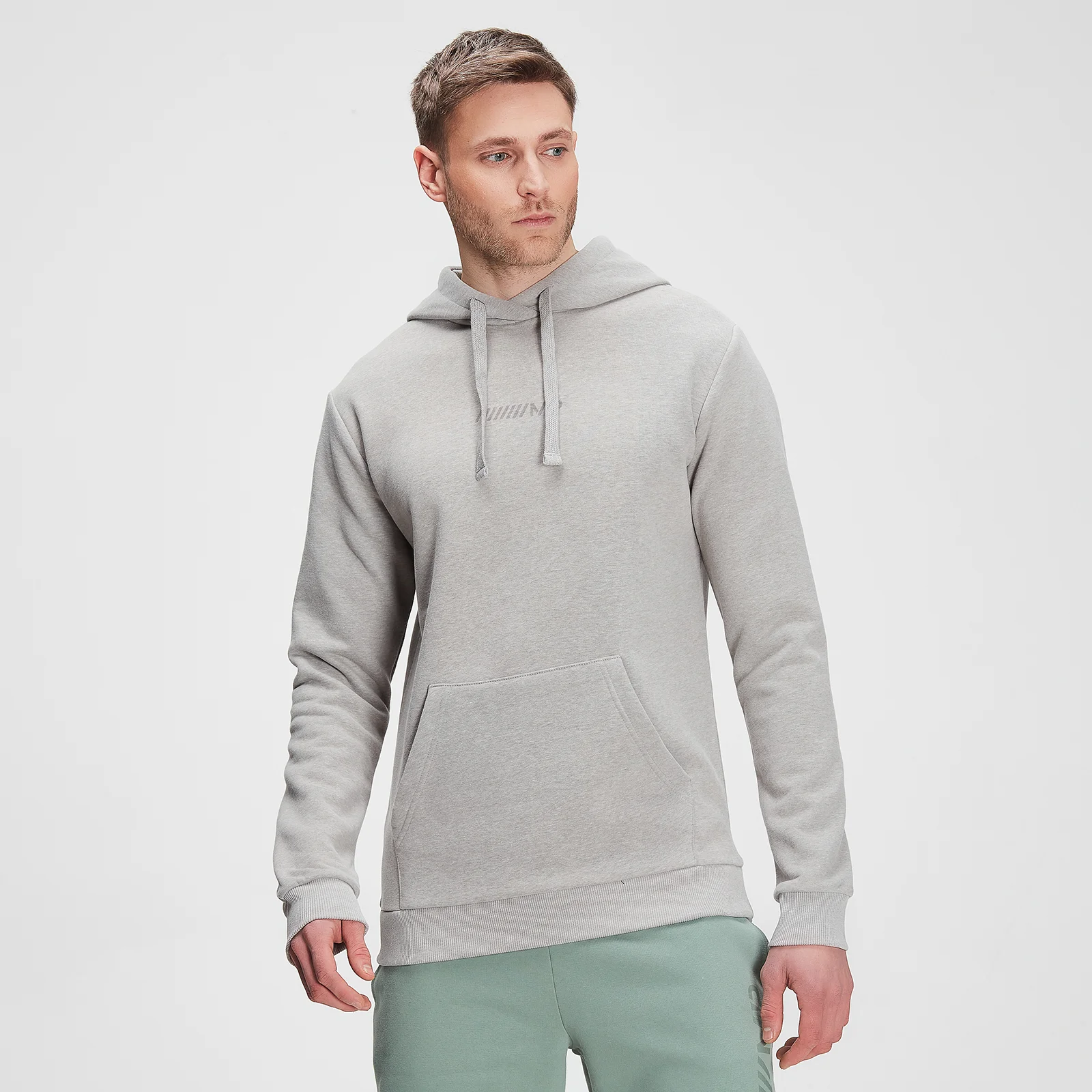 MP Men's Tonal Graphic Hoodie – Storm Grey Marl - XXS vaizdas 1
