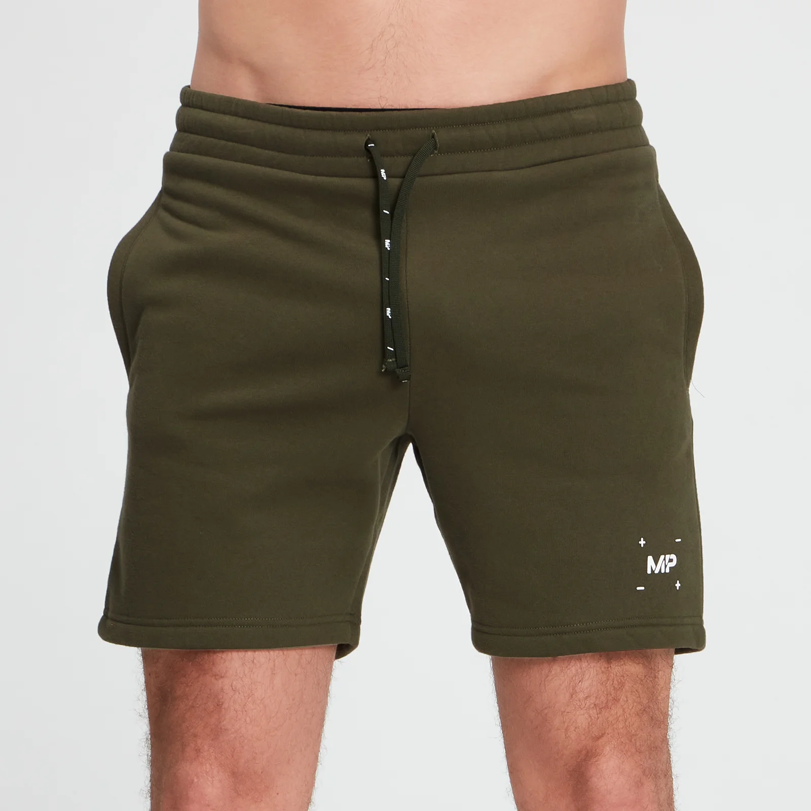 MP Men's Central Graphic Shorts - Dark Olive - XXS vaizdas 1
