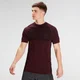 Vyriški marškinėliai trumpomis rankovėmis "Essential Seamless" - "Washed Oxblood Marl
