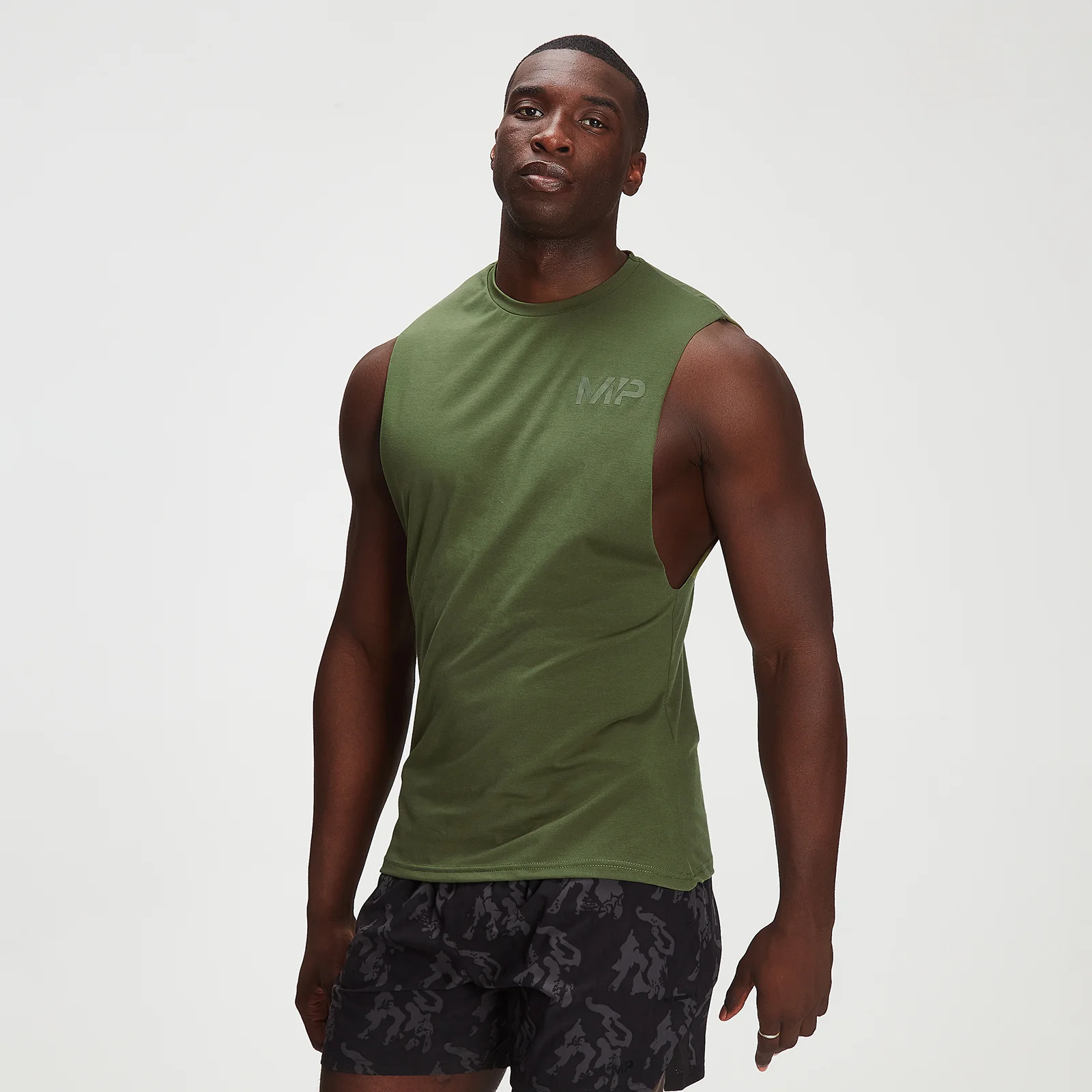 MP Men's Adapt drirelease® Tonal Camo Tank - Leaf Green - XXS vaizdas 1