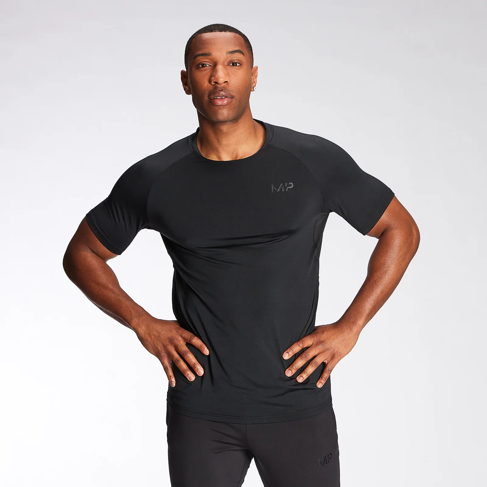 MP Men's Agility Short Sleeve T-Shirt - Black - XXS vaizdas 1