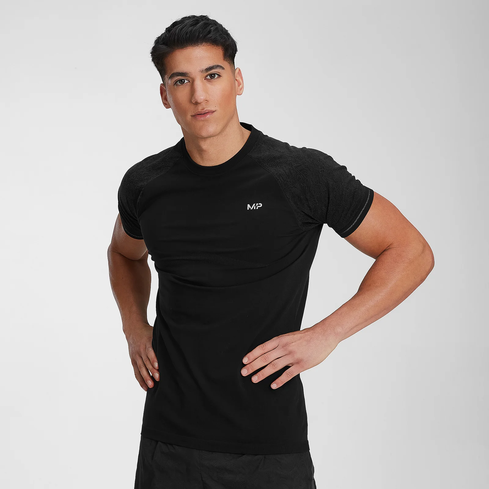MP Men's Velocity Short Sleeve T-Shirt- Black - XS vaizdas 1