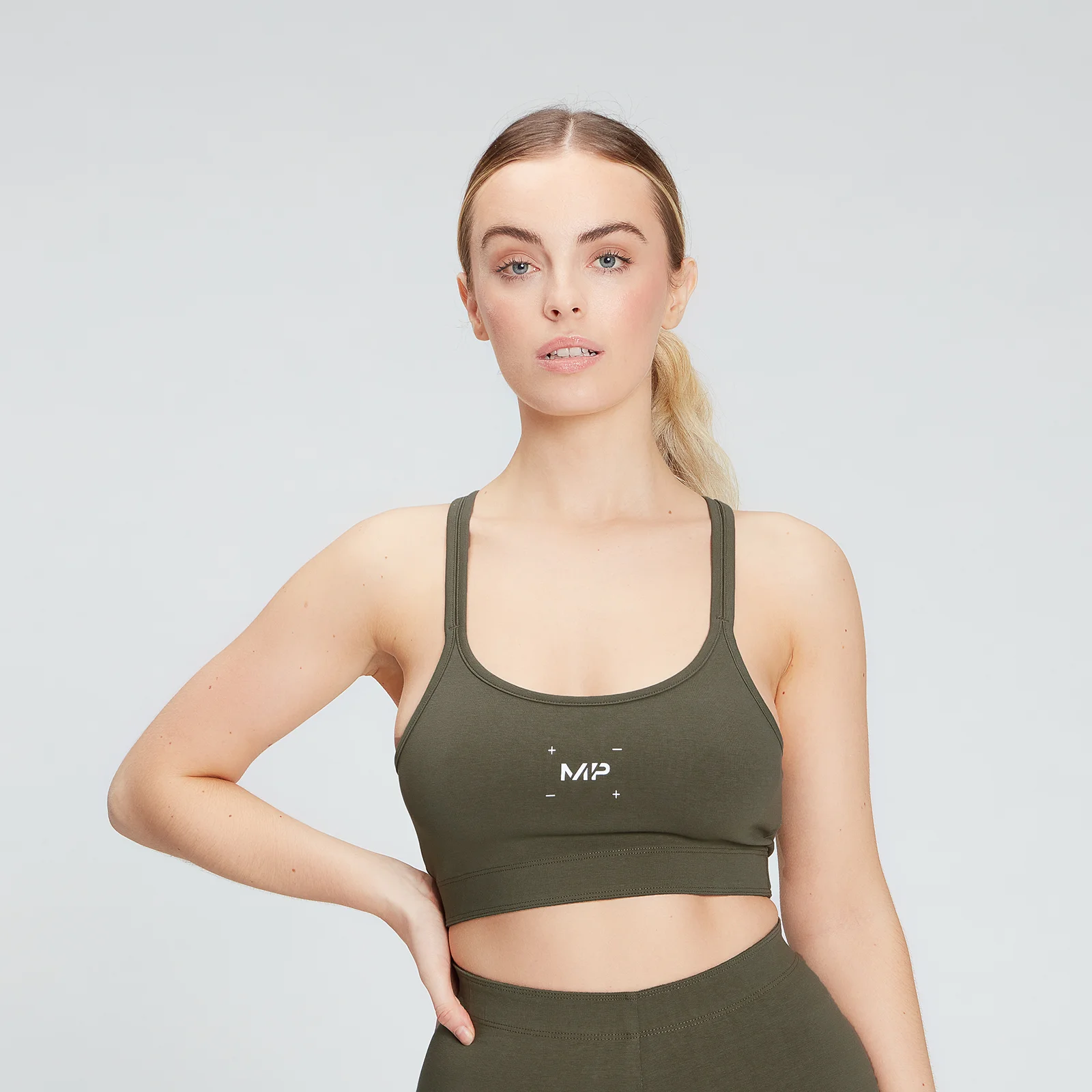 MP Moteriška liemenėlė Central Graphic Bra - Dark Olive - XXS vaizdas 1