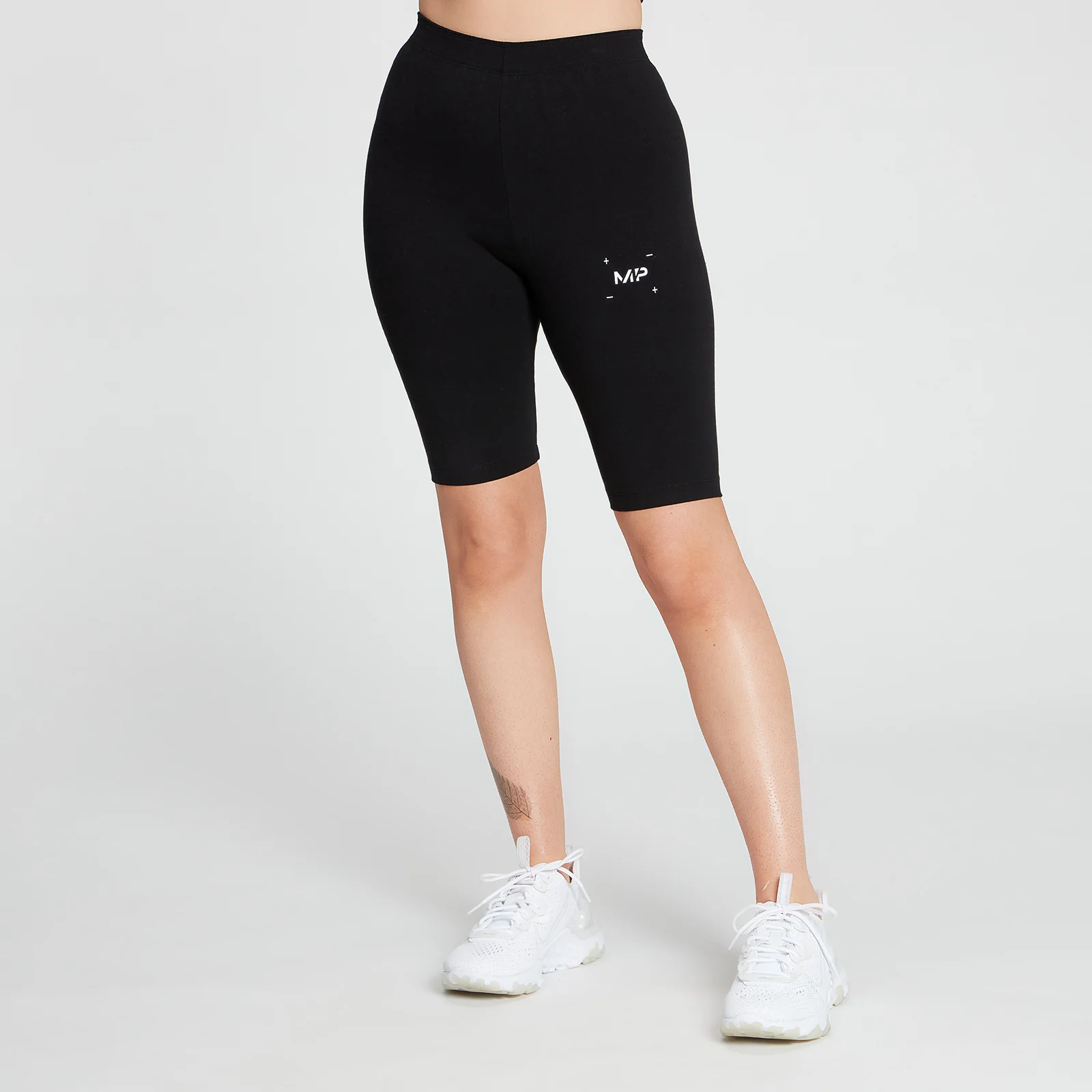 MP Women's Central Graphic Cycling Shorts - Black - XXS vaizdas 1