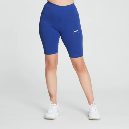 MP moteriški šortai Central Graphic Cycling Shorts - Cobalt