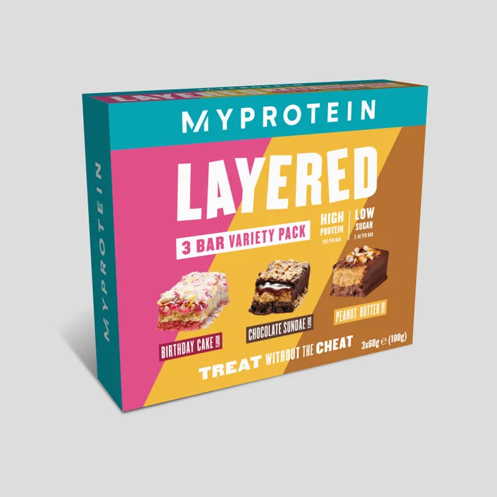 „Layered Bar“ sluoksniuotų batonėlių rinktinė dėžutė