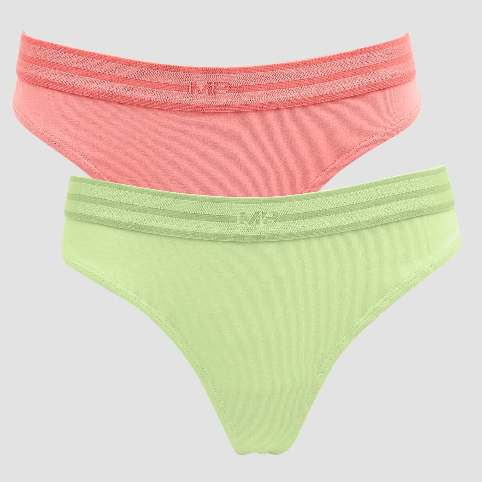 MP Women's Thong (2 Pack) Butterfly/Geranium Pink - XXS vaizdas 1