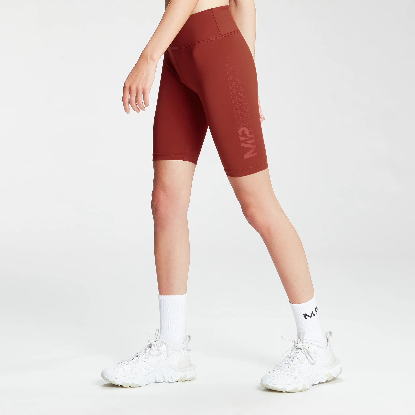 MP Moteriški dviratininkų šortai Fade Graphic Training Shorts - Burnt Red - XXS vaizdas 1