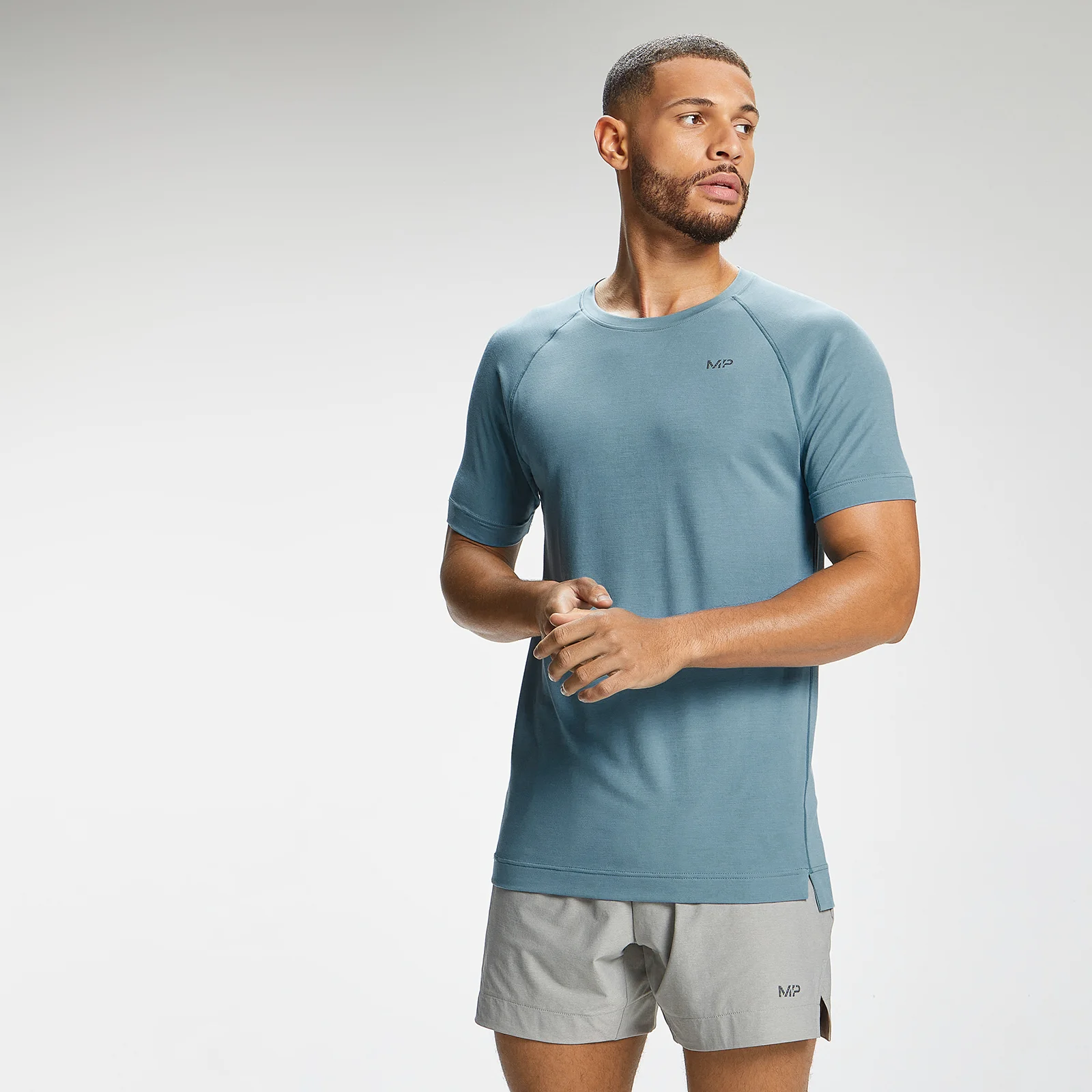 MP Men's Composure Short Sleeve T-Shirt - Storm Blue - XXS vaizdas 1