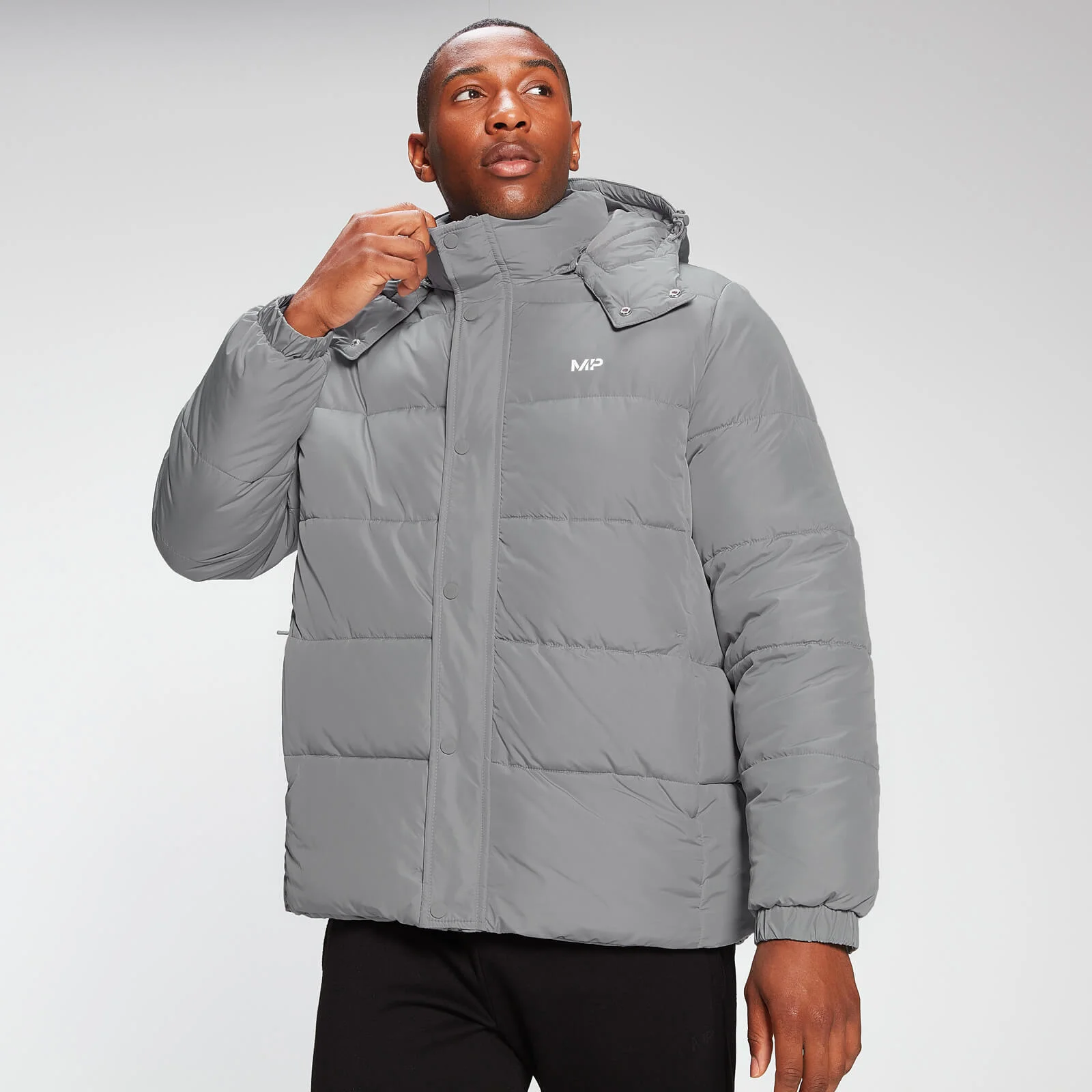 MP Men's Essential Puffer Jacket - Storm - XXS vaizdas 1