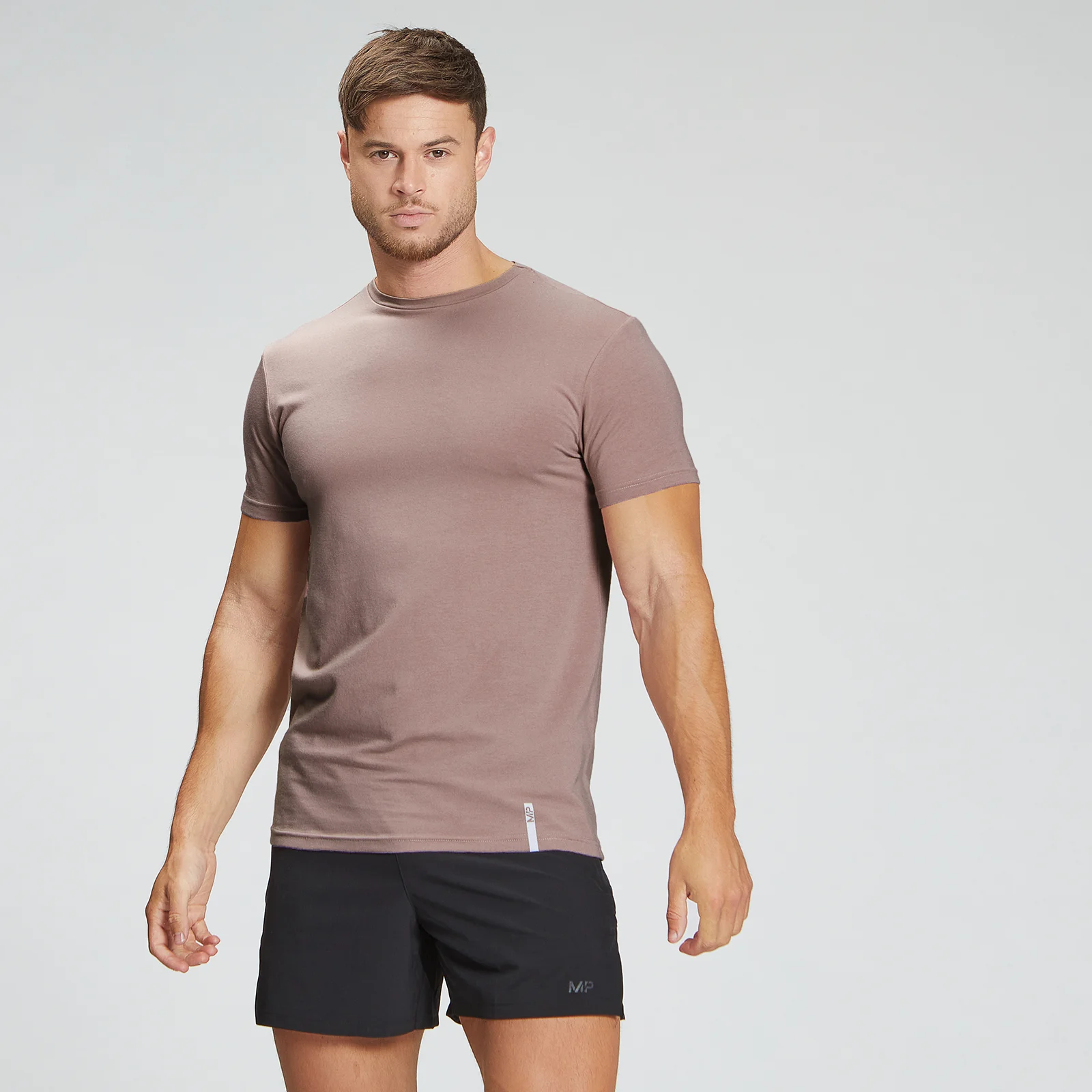 MP Men's Luxe Classic Crew T-Shirt - Fawn - XXS vaizdas 1
