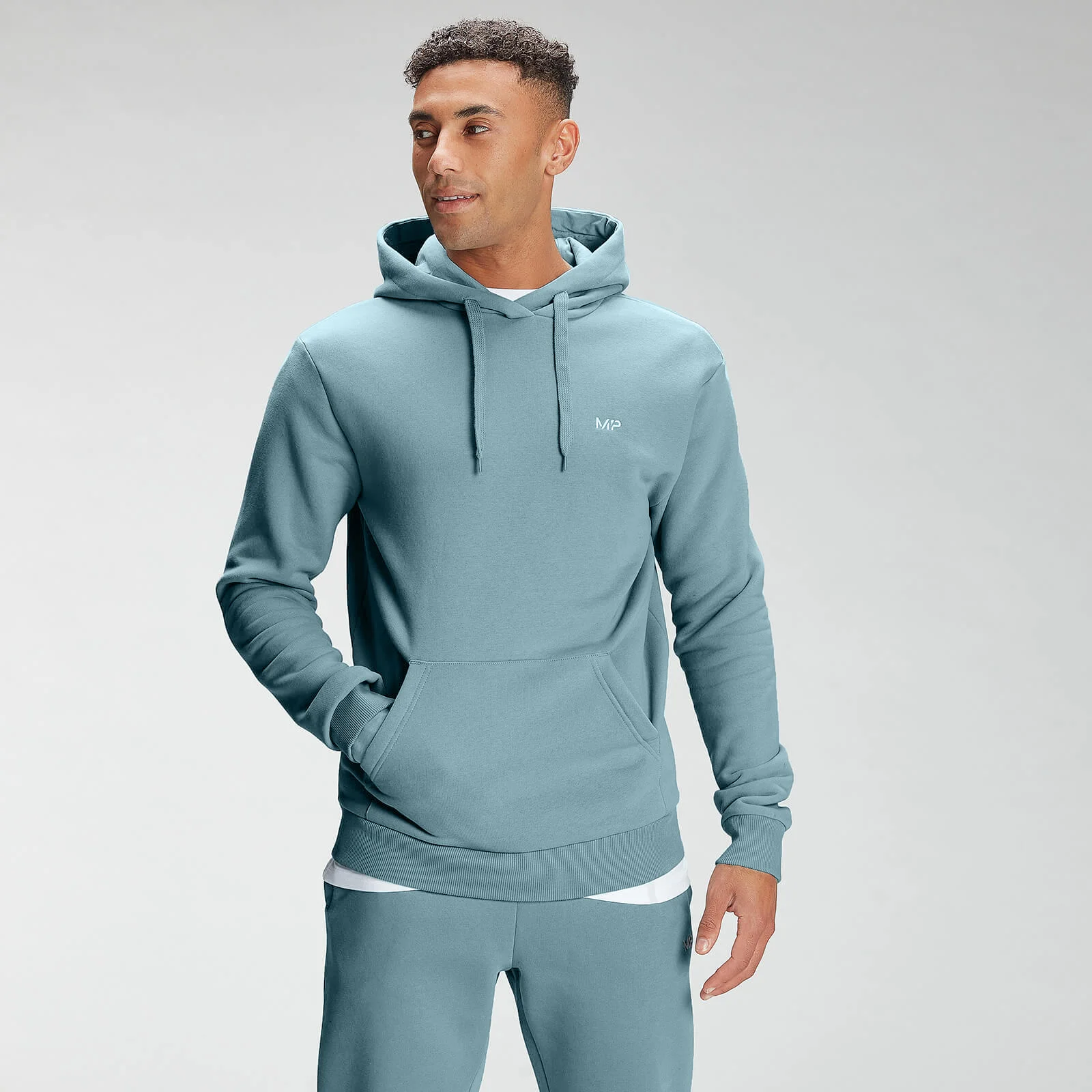 MP Men's Rest Day Hoodie - Ice Blue - XXS vaizdas 1
