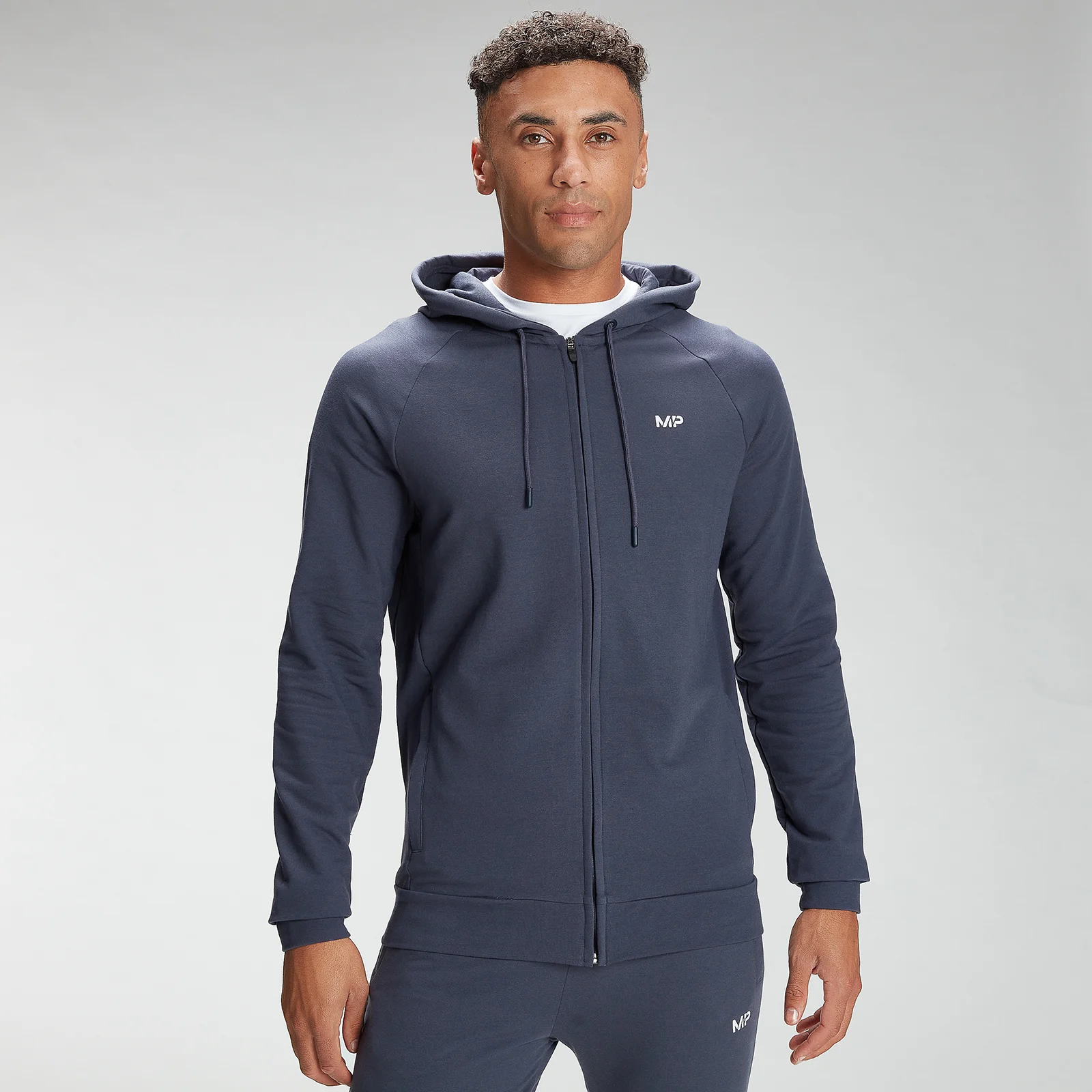 MP Men's Form Zip Up Hoodie - Graphite - XXS vaizdas 1