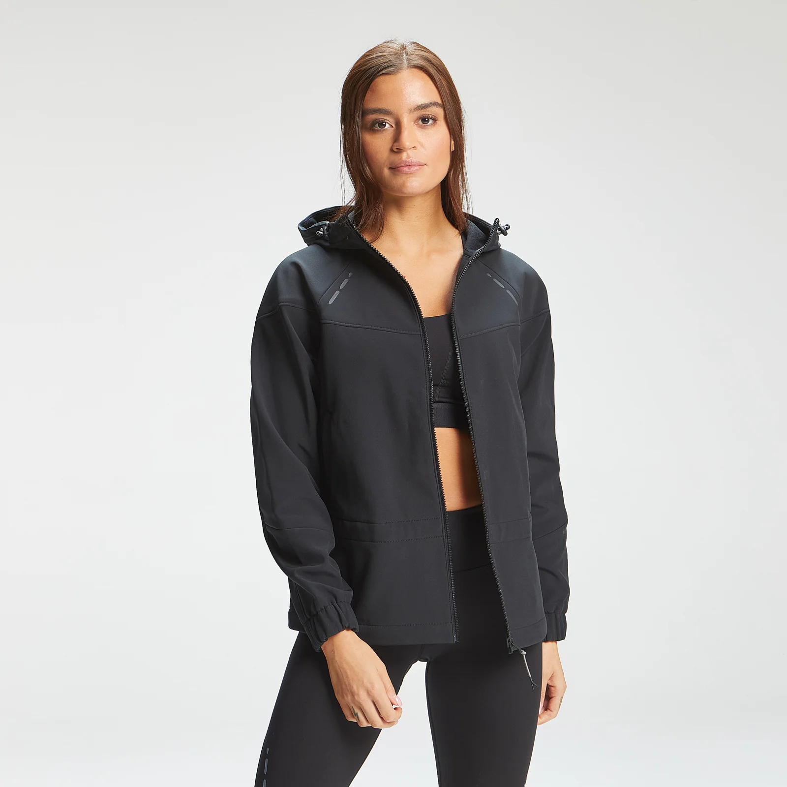 MP Women's Power Ultra Soft Shell Jacket - Black - XXS vaizdas 1