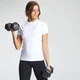 Moteriški marškinėliai "Essentials Training Slim Fit" - balti