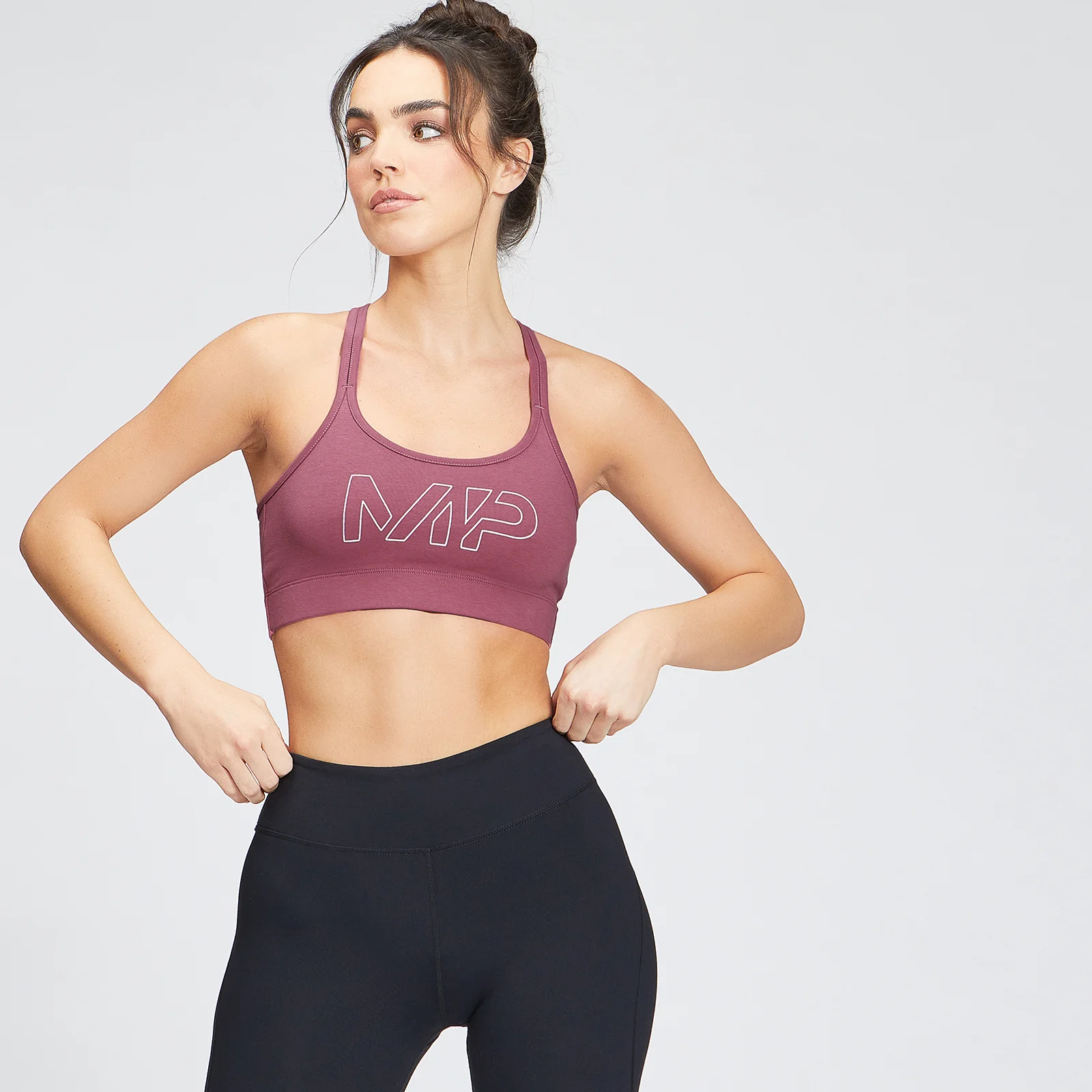Moteriška liemenėlė MP Original Jersey Bra - Frosted Berry - XXS vaizdas 1