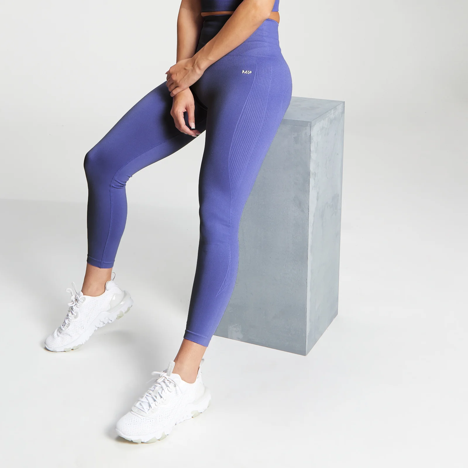 MP Women's Shape Seamless 7/8 Leggings - Bluebell - XXS vaizdas 1