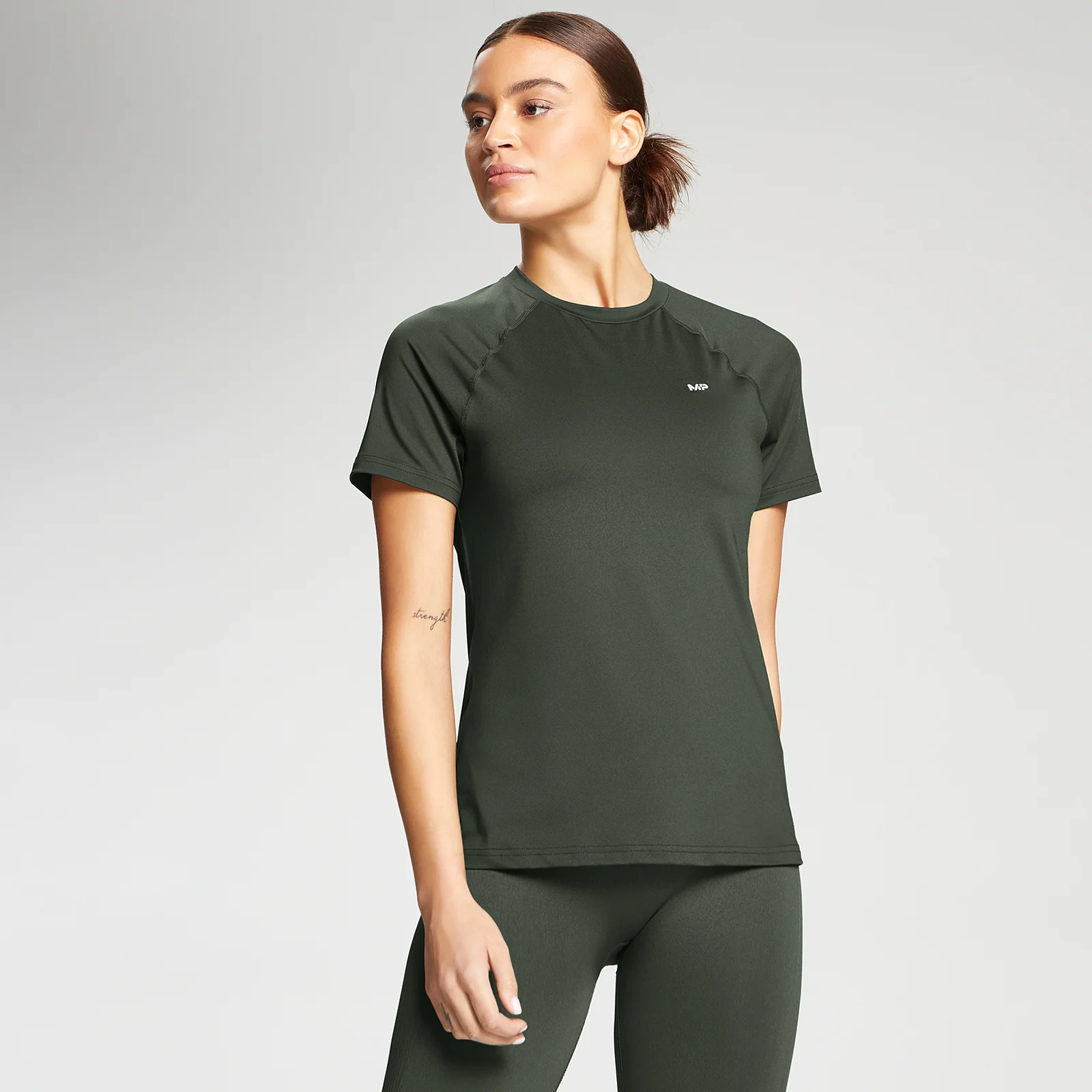 Moteriški marškinėliai "MP Women's Essentials Training Slim Fit T-Shirt" - "Vine Leaf - XXS vaizdas 1