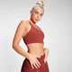 MP Moteriška treniruočių sportinė liemenėlė "Racer Back" - ruda