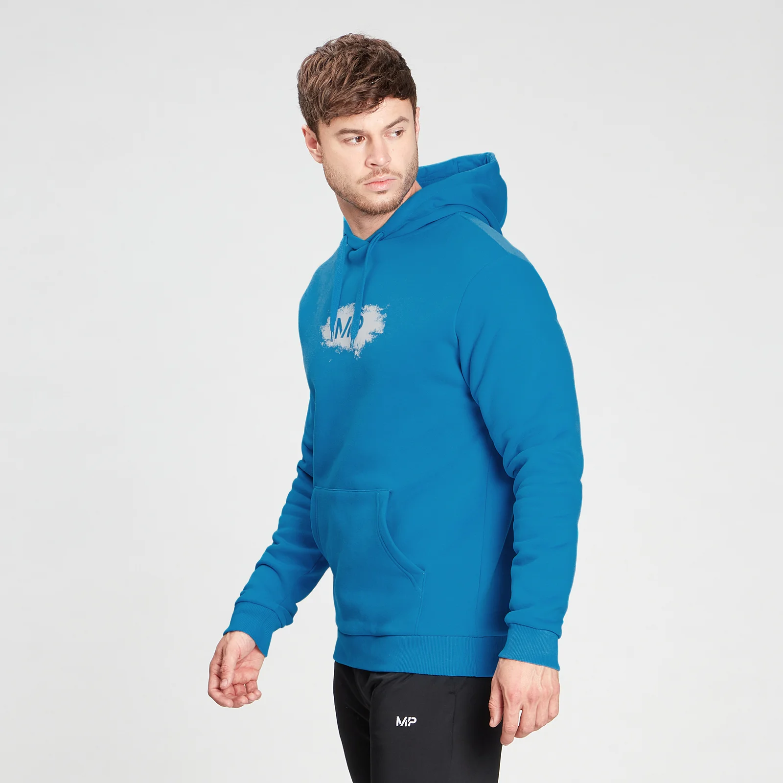 MP Men's Chalk Graphic Hoodie - Aqua - XXS vaizdas 1